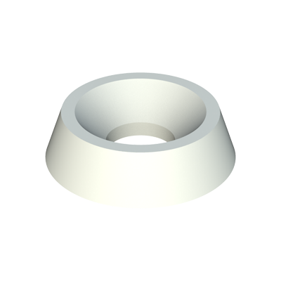 <p><strong>Senkscheibe</strong> aus <strong>PA66</strong>, entwickelt für Senkkopfschrauben und für ein sauberes, einheitliches Finish. Schützt die Oberfläche, gleicht kleine Fehlstellungen aus und kann als <strong>Anschlag, Distanzstück oder Gleitelement</strong> dienen. Ästhetische und stabile Lösung für Möbel, Holzbau sowie elektrische und industrielle Geräte.</p>