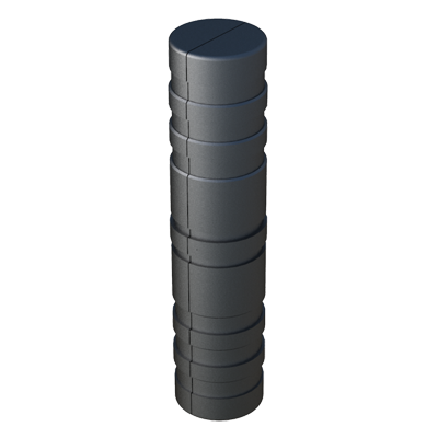 Unser gerades Verbindungselement ist konzipiert für das Verbinden von zwei runden Rohren. Wird mit oder ohne internem Metallkern geliefert.